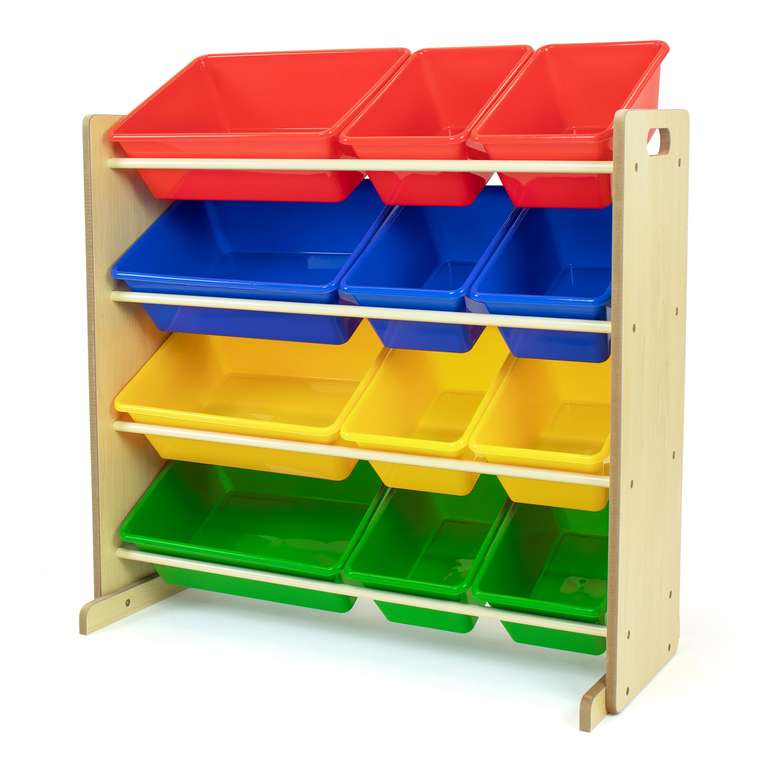 Organizador infantil de juguetes Humble Crew (12 cajas multicolor/madera)