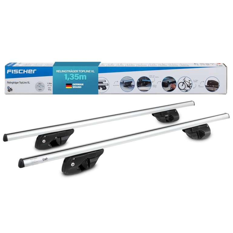 Barra portaequipajes de aluminio con cerradura, carga máxima de 90 kg