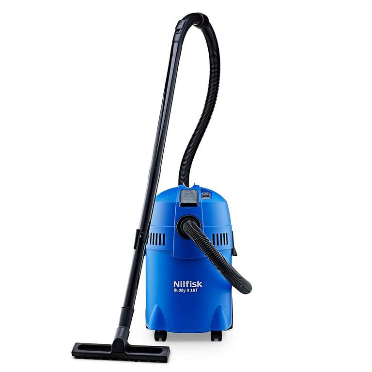Nilfisk Buddy II 18L T Aspirador de Agua y Polvo - Aspiradora de Bricolaje para Sólidos y Liquidos, Seco y Húmedo, Exterior e Interior