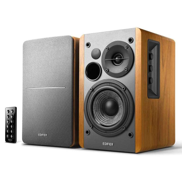 Edifier R1280DB Altavoces de Estante con Bluetooth - Entrada óptica - Monitores de Estudio Inalámbricos - Altavoz de 42w RMS