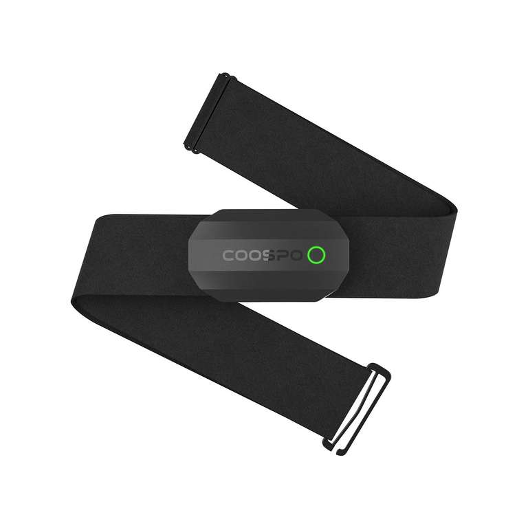COOSPO H808S Frecuencia Cardíaca Bluetooth Banda Monitor Sensor de Frecuencia Cardíaca Deportivo Ant+ para CoospoRide, Wahoo