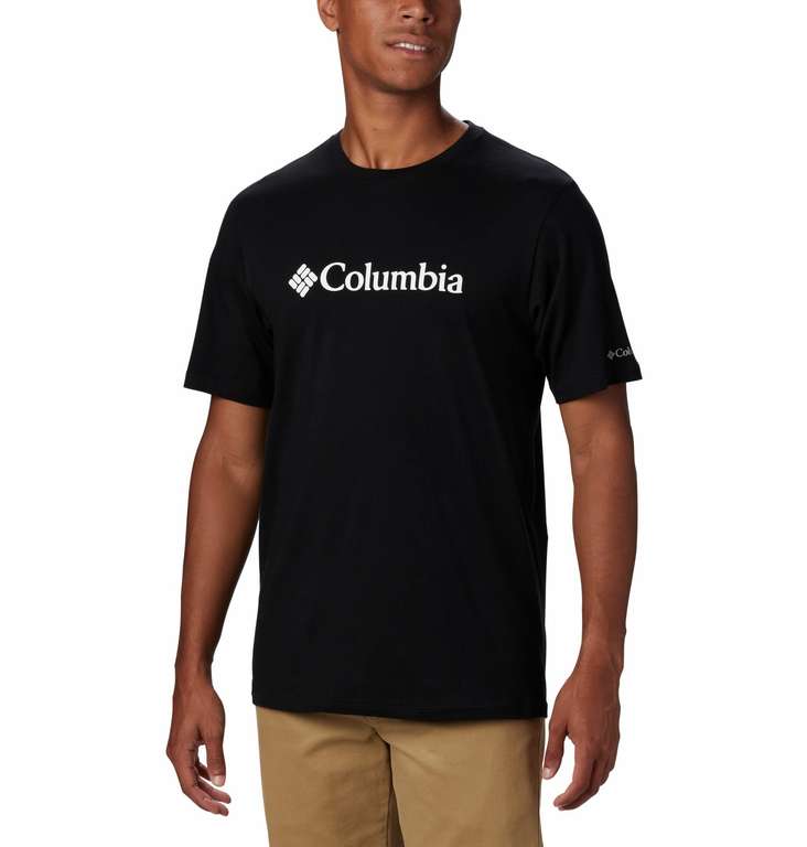 Columbia CSC Basic Logo Short Sleeve, Camiseta De Manga Corta para Hombre, Black, Talla M