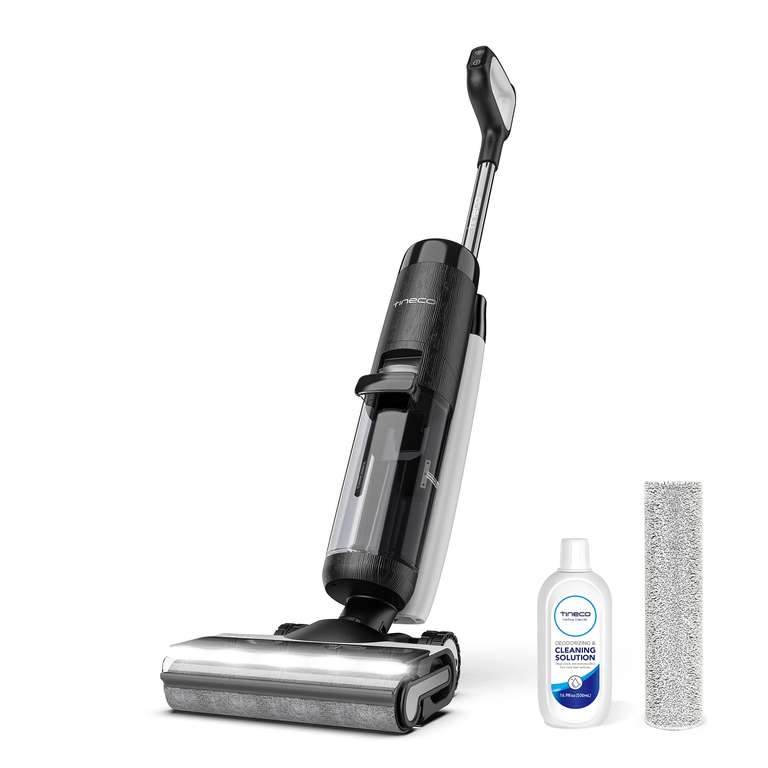 Tineco Floor One S7 Pro - Aspirador en seco y húmedo inalámbrico (40 min, Secado centrífugo, Doble Cara, reconocimiento Inteligente