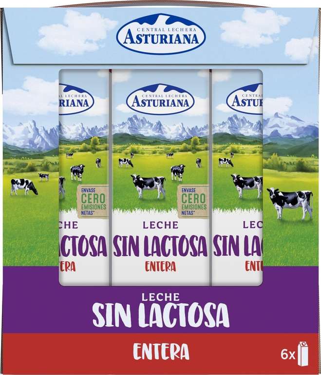 CLA Leche Sin Lactosa Entera Pack 6x1L