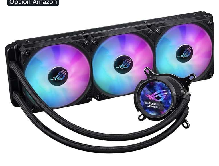 Refrigeración líquida ASUS ROG Strix LC III 360 ARGB LCD, pantalla IPS de 2,1”, bomba Asetek Gen7 v2 y 3 ventiladores ROG ARGB