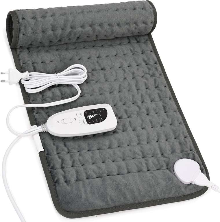 Manta electrica lumbar con función de apagado automático de 30 X 60 cm.