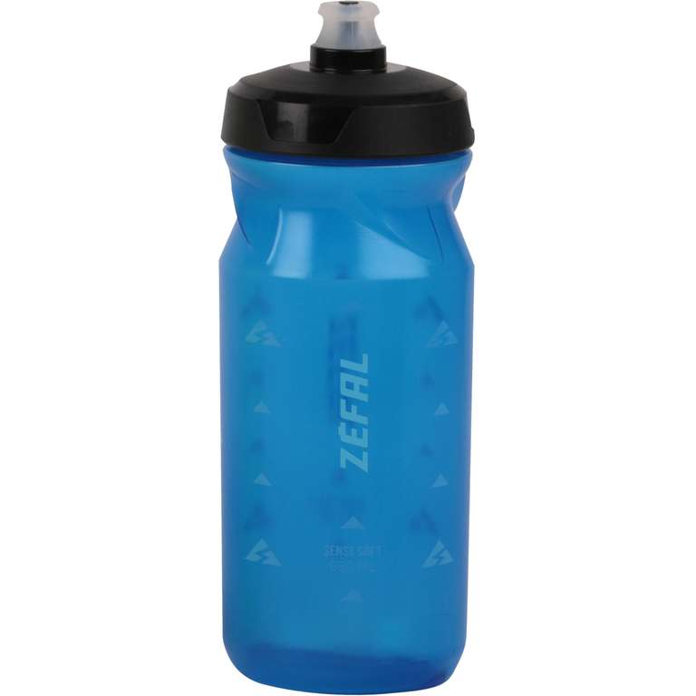 ZEFAL Sense Soft 65 - Bidón Ciclismo y MTB - Botella Bicicleta y Deporte Sin BPA - Azul Translúcido, 650 ml
