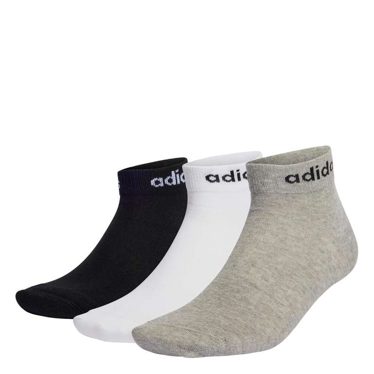 Adidas Think Linear | Pack de 3 pares de calcetines tobilleros