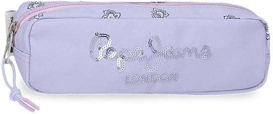 Pepe jeans Becca Estuche Morado 22x7x3 cms Poliéster