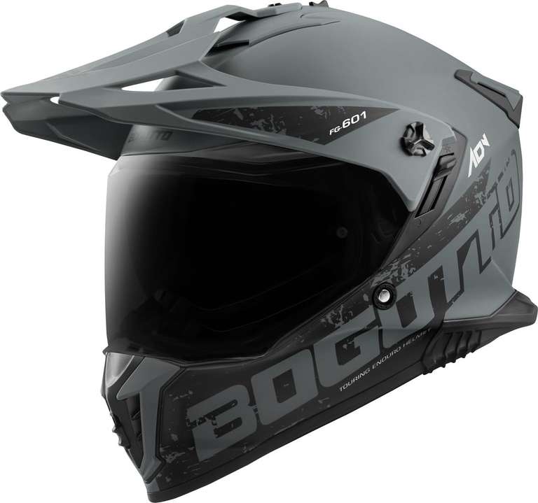Bogotto FG-601 Duo Casco de Enduro de Fibra de Vidrio Imágenes y vídeos de productos (texto alternativo generado por IA)