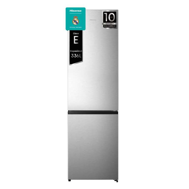 Hisense MC60331IE - Frigorífico combi No Frost, 200cm alto, 60cm ancho, clase E, capacidad 336 litros, botellero