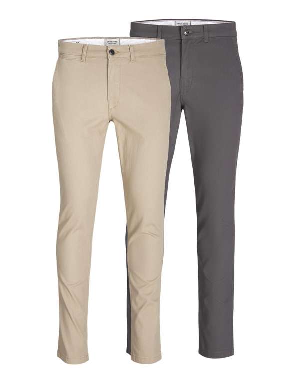 JACK & JONES pack de 2 pantalones chinos (Bastantes tallas)