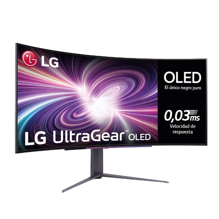 LG 45GS96QB-B - Monitor Gaming Ultragear, 45", Pantalla OLED, (3440x1440), 21:9, 240 Hz, 0,03 ms, G-Sync Compatible y FreeSync Premium Pro,