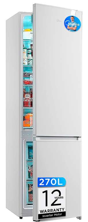 Midea Frigorífico Combi No Frost 55 cm ancho x 180 cm