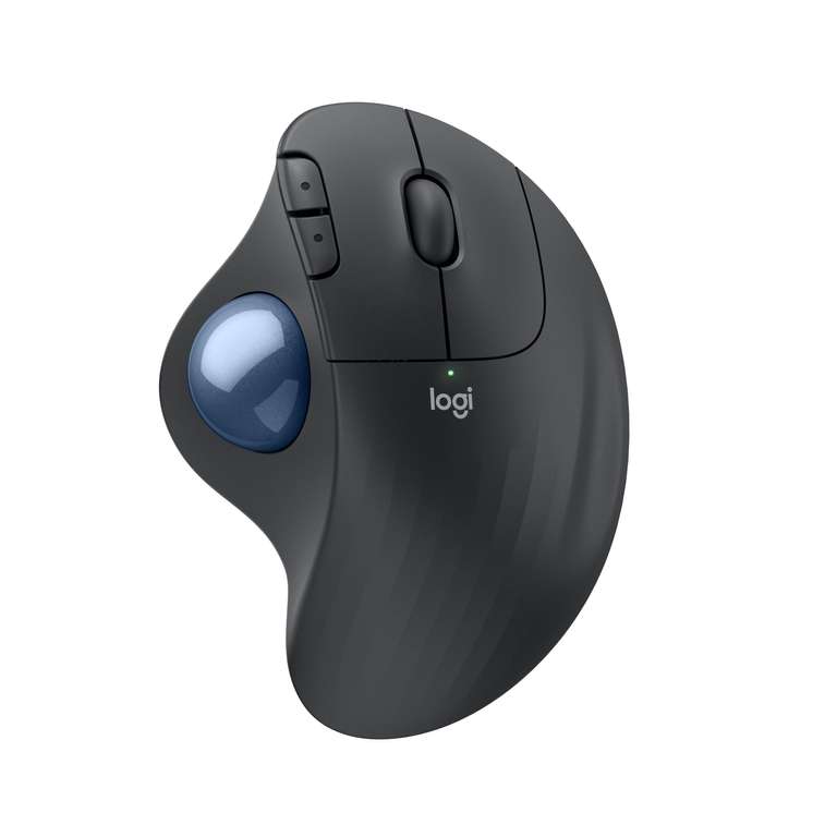 Logitech Ergo M575S ratón con trackball inalámbrico, ratón ergonómico inalámbrico con Bluetooth y Llave USB cifrada