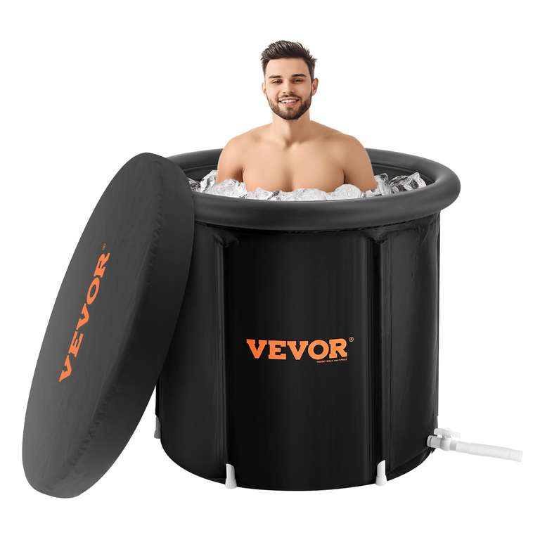 VEVOR Bañera de Hielo de 850 x 750 mm para Terapia de Agua Fría para Deportistas