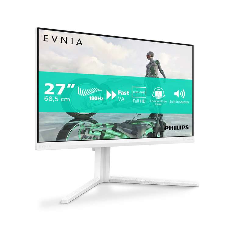 Philips EVNIA 27M2N3201A Monitor Gaming 27" FHD, WLED, 180Hz, Fast IPS, 1 ms GtG, HDR10, Adaptive Sync., G-Sync Compat., Altavoces,