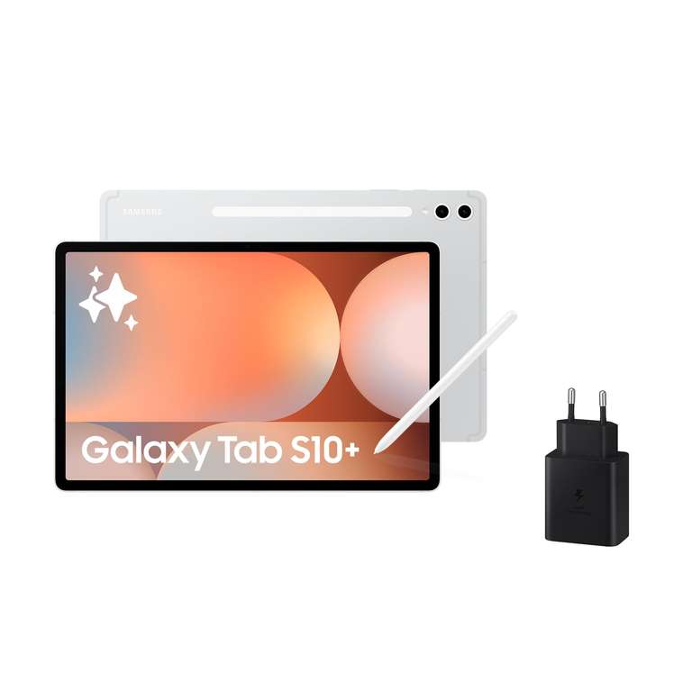 Samsung Galaxy Tab S10+ 256GB + Cargador - Tablet IA,Tableta Android Wifi, 12GB RAM, AMOLED, Antirreflejos, S Pen Incluido, versión Española