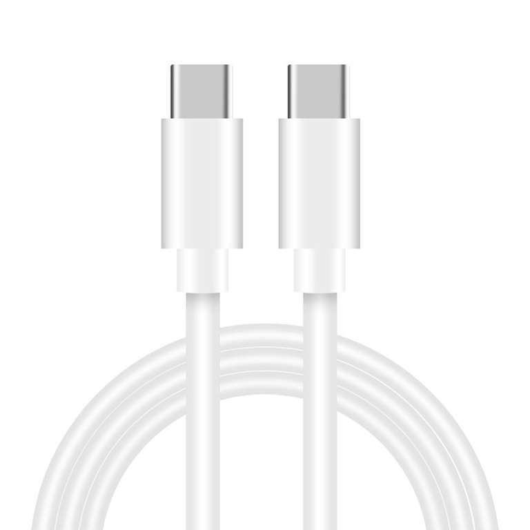 Cable de carga USB C a USB C de 1 m, 60 W, 3 A