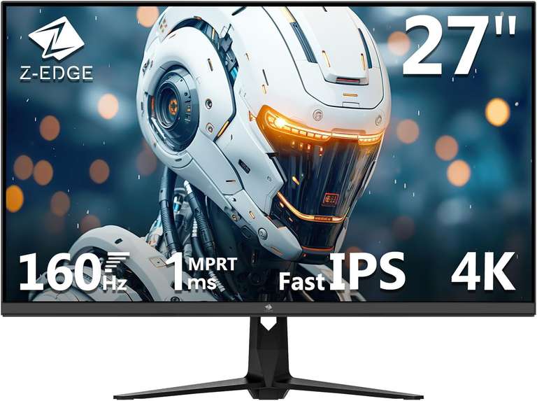 Z-Edge Monitor 27 Pulgadas 4K 160Hz 1ms UHD Pantalla Gaming, Panel IPS 3840x2160, LED, 450cd/m² de Brillo, 1.070 Millones de Colores, HDR10
