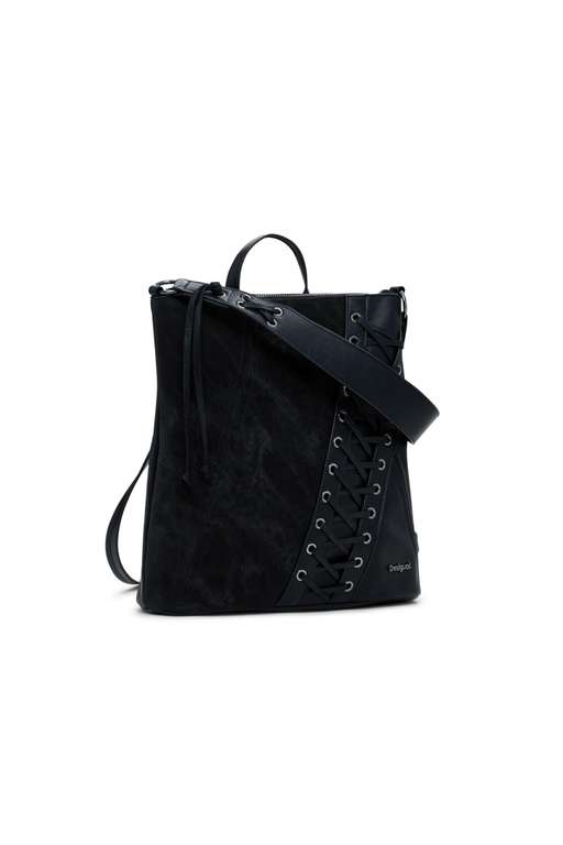 Desigual mochila de ocio Pretoria Patch Tango Mini Backpack Black negro