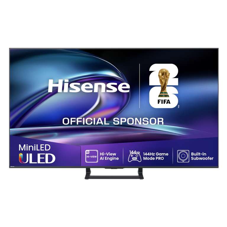 Hisense 55E8Q - Mini LED Smart TV, Quantum Dot, 144Hz, Subwoofer Integrado, Dolby Vision IQ & Dolby Atmos, Full Array Local Dimming