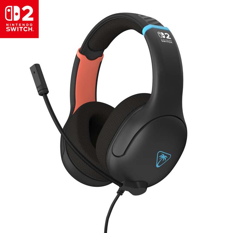 Turtle Beach Airlite Fit Auriculares con Cable para Juegos en Gris carbón - con Licencia Oficial para los Nintendo Switch 2
