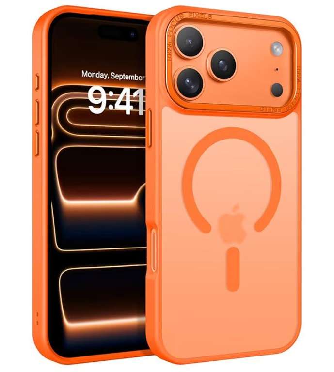 Funda protectora para iPhone 17 Pro y Pro Max, magnética compatible con MagSafe