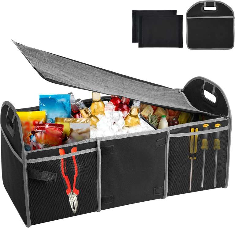 Organizador de Coche Plegable Impermeable con Tapa