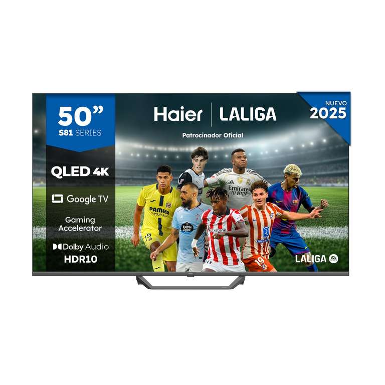 Haier QLED 4K UHD H50S81FUX - 50", Smart TV, Google TV, Dolby Audio, HDR 10,