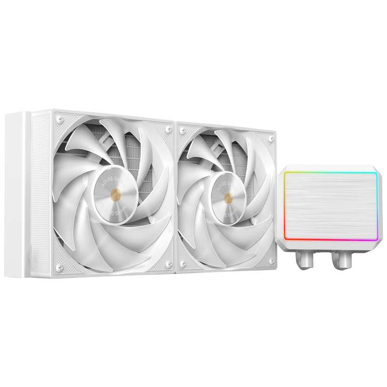 Mars Gaming ML-PROII240 Refrigeración Líquida AIO 450W TDP, Bomba 4ª Gen Opti-Chamber Base de Cobre y Microcanales, 2x Ventilador 120mm