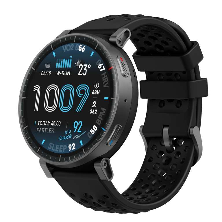 Amazfit Active MAX Reloj Inteligente 48mm, Pantalla AMOLED 1.5", Batería hasta 25 Días, Mapas, NFC, GPS, 170+ Deportes, para Android iPhone