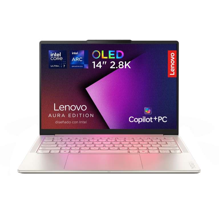 Portátil Copilot+ PC Lenovo Yoga Slim 7 Gen 10 Aura Edition (14
